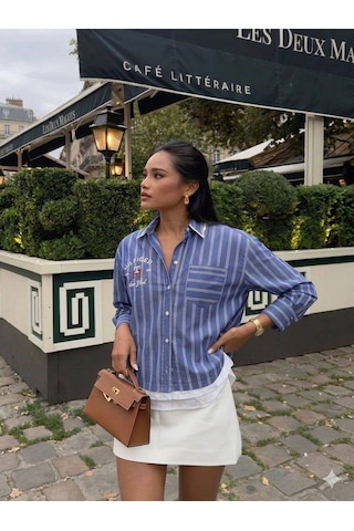 Tommy Hilfiger Yazlık Spor Gömlek Açık Mavi