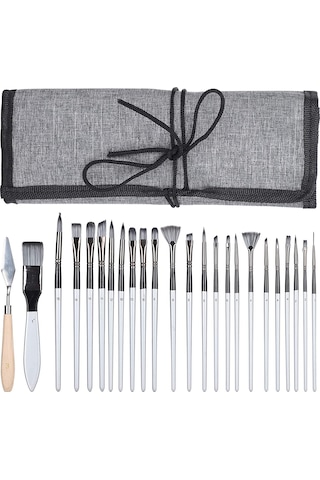 HANNAH 24 PARÇA AKRİLİK YAĞLIBOYA SULUBOYA FIRÇA SETİ