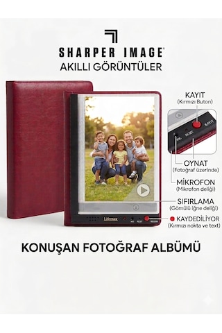 Lefutur Ses Kayıtlı Konuşan Fotoğraf Albümü - 24 Fotoğraf Kapasiteli