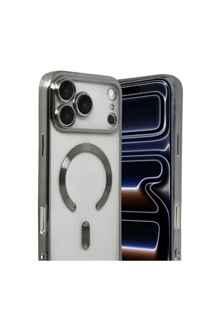 Apple İphone 17 Pro Uyumlu Kross Magneticsafe Kapak - Titan Gri