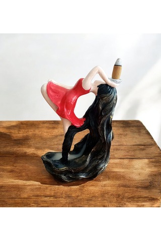 Rapunzel Saçlı Balerin Kız Geri Akış Şelale Tütsülük