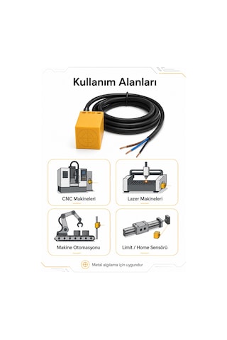 Tl-q5mb1-z 24vdc Endüktif Proximity Sensör Pnp No Cnc Lazer Makinesi Yakınlık Sensörü