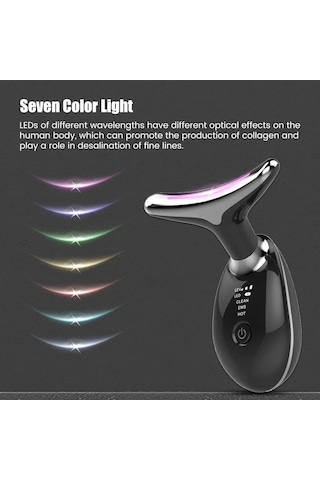Lichen Yüz Boyun Kaldırma Güzellik Cihazı Ems Yüz Masajı Led Beyaz
