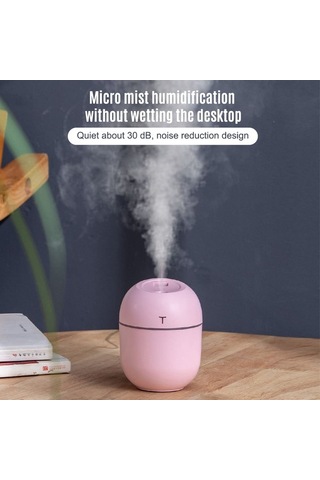 Agoodshop Taşınabilir Usb Nemlendirici, Gece Lambası Ve Fan İle, Yatak Odası Ve Araç İçin Kullanışlı