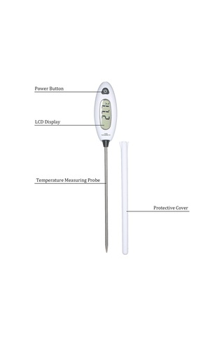 Ranyeek Gm1311 Yiyecek Sıcaklık Ölçer, Sayısal Göstergeli Prob Tipi, -50 300 C Aralığı, Mutfak Suya Yağa Sıcaklık Ölçümü, Hassas, Pil İçermez