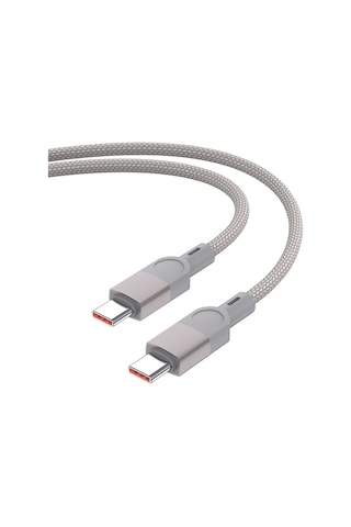 Zr-44 Type-c To Type-c Pd 100w Örgü Tasarımlı Hızlı Şarj Özellikli Data Ve Şarj Kablosu 1m