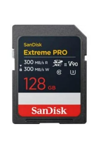Sandisk Extreme Pro SDSDXDM-128G-GN4IN 128 GB SDXC V90 UHS-II U3 UHD Hafıza Kartı