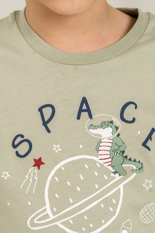 Rolypoly Erkek Çocuk Yeşil Space Adventure Uzun Kol Pijama Takım Rp3863-c-v1 Rp3863-c-v1