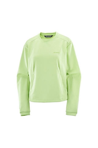Salomon Motomesh Crewneck W Kadın Günlük Sweatshirt Lc2846700 Yeşil