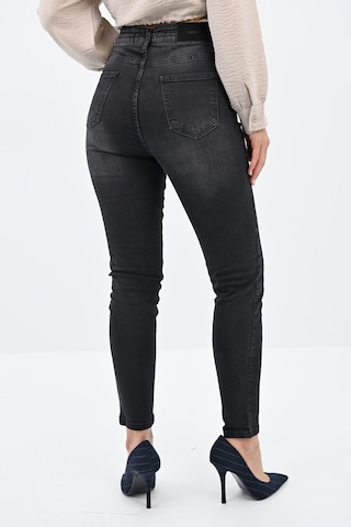 Kadın Yüksek Bel Füme Jean Pantolon 6189-23 001