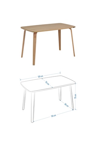 Vilinze Ege Sandalye Demre Ahşap Mdf Mutfak Masası Takımı - 70x120 Cm Sigma Krem