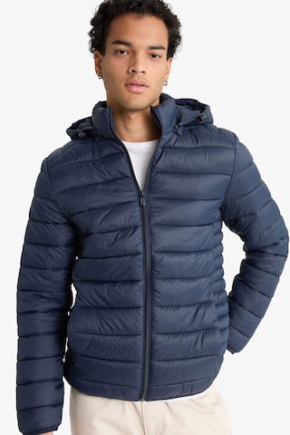 Defacto Su Geçirmez Slim Fit Dar Kesim Kapüşonlu Fermuarlı Şişme Mont N4661az25aunv175 Lacivert