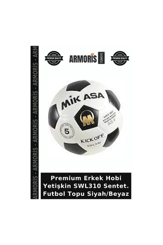 Premium Erkek Hobi Yetişkin Swl310 Sentet. Futbol Topu Siyah/beyaz Siyah - Beyaz