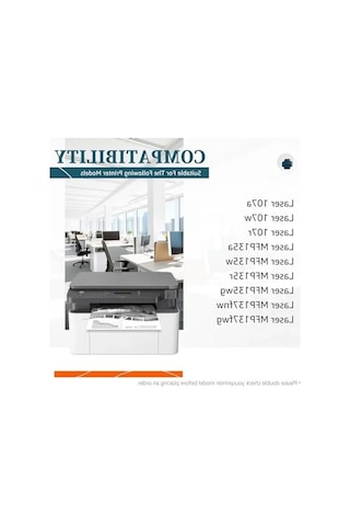 Uyumlu Lazer Toner Kartuşu, Çipli, Siyah Renk, 1 Adet