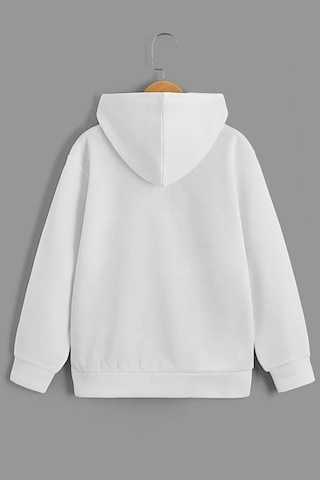 Uyguntarz Ny Baskılı Erkek - Kız Çocuk Rahat Kalıp Sweatshirt Beyaz