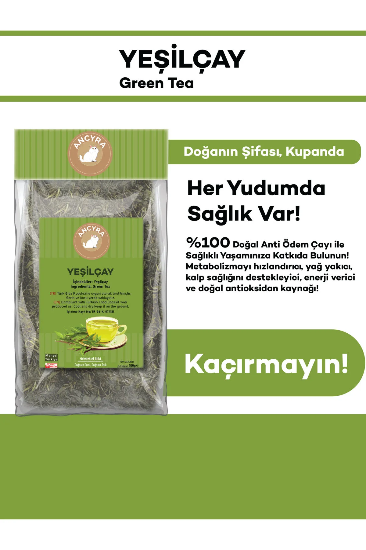Yeşil Çay Green Tea 100g