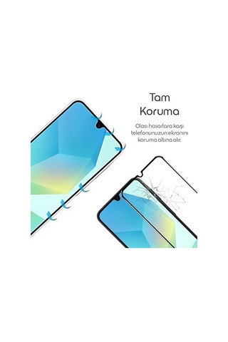 Galaxy Uyumlu A16 İçin Ekran Koruyucu 9h Sertlikte Anti-static Temperli Cam A 16 Koruma Görüntü Kalitesini Ve Dokunmatiği Etkilemeyen Çizilme Ve Darbelere Karşı A16 Ekran Koruyucu
