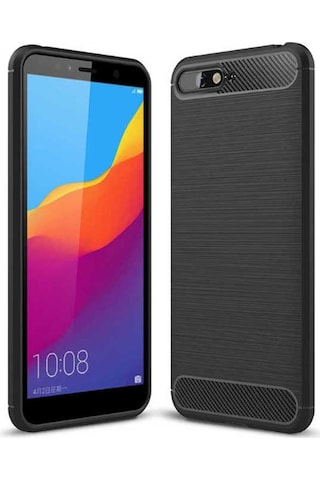Huawei Y6 2018 Kılıf Zore Niss Silikon Kapak Siyah