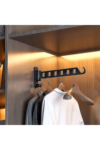 Birden Fazla Kıyafeti Asmak İçin Döner Katlanabilir Elbise Askısı B Diğer