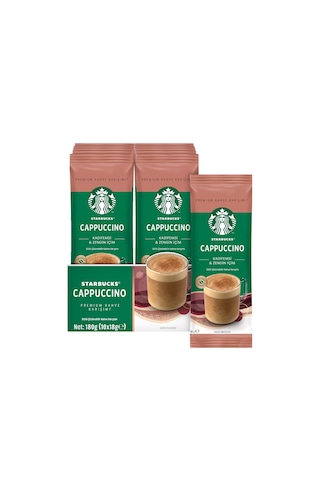 Starbucks Cappucino Premium Kahve 10'lu Çözünebilir