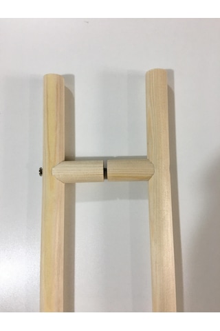 Sauna Cam Kapı Kolu Ahşap