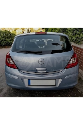 Opel Corsa D Krom Bagaj Alt Çıtası 2007-2014 Arası P.Çelik