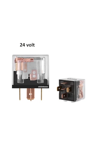 Mini Role 24v. 5 Uçlu. 40 A. Far. Korna. Fan. Röle eng Pa 0 .