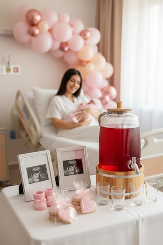 Bambum Melo - Bambu Kapak Ve Ahşap Standlı Cam Sebil 6l