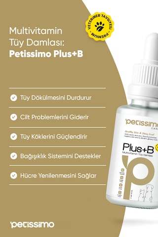 Petissimo Care Süper Kedi Tüy Sağlık Seti - Plus B Damla - Multivitamin Malt - Antihairball Malt