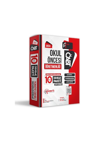 2024 Öabt Okul Öncesi Öğretmenliği 10lu D.çözümlü Paket Deneme Tg