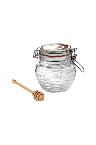 Kilner Ahşap Kepçeli Bal Kavanozu 400 ML