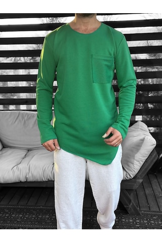 Cocopelli Asimetrik Cep Detaylı Yes İl Sweat Coc2402 Yeşil