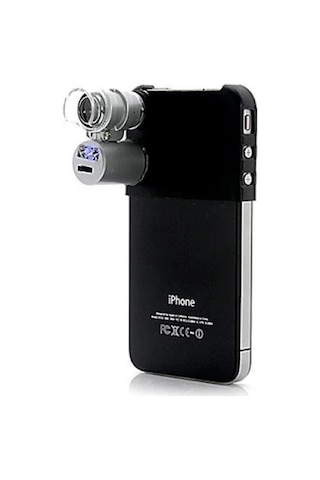 Iphone5 Için Uyumlu Kapaklı Lens Mikroskop Taşınabilir Mini Cep Boyutu Led Mikroskop No.9882ip5ii