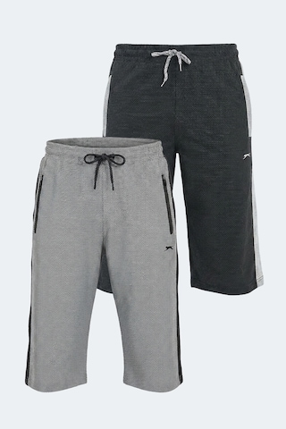 Slazenger Narayan 2 Li Set Erkek Siyah - Gri Şort