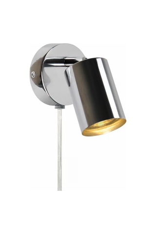 Rsylight Metal Mafsallı Krom Spot Armatür Aplik Kablolu Fişli Beyaz Led Ampullü Siyah Rsylight Metal Mafsallı Krom Spot Armatür Aplik Kablolu Fişli Beyaz Led Ampullü Siyah