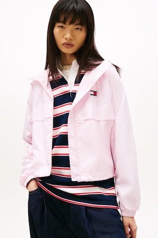 Tommy Hilfiger Essential Su Geçirmez Pembe Rüzgarlık-16101