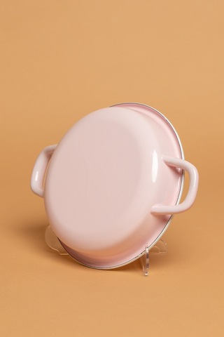 Rosa Di Verona Emaye Kulplu Pembe Sahan Ebutay Pembe