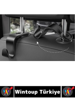 Kolay Montaj Oto Organizer Çanta Kıyafet Küçük Eşya Düzenleyici Şık Araba Koltuk Arkası Askı 8 Adet