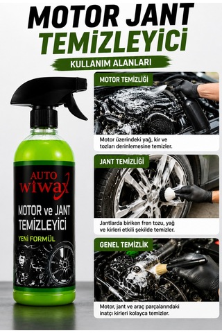 Auto Wiwax Motor Temizleyici Ve Jant Temizleyici Sprey 500 Ml
