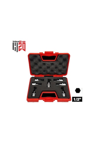 İzeltaş 1/2 Lokmalı Allen Uç Takımı (60mm 7 Parça)- 1113001107