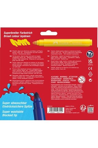 Faber-castell Keçeli Kalem Jumbo 12 Renk Superwashable 5062154311000