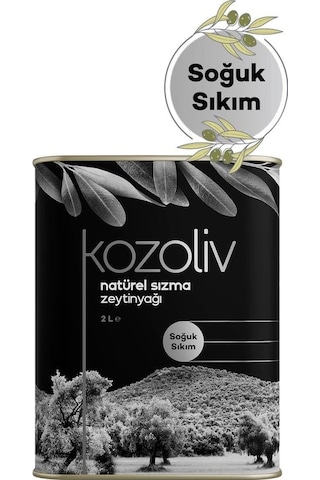 Kozoliv Soğuk Sıkım Naturel Sızma Zeytinyağı Teneke 2 L