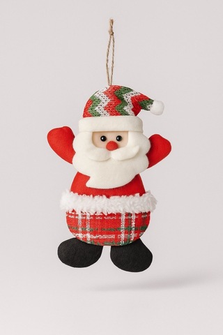 3'lü Peluş Karakterlerle Eğlenceli Yeni Yıl Dekoru Noel Figürleri Yılbaşı Ağaç Süsleri 17 Cm X 11 Cm Çok Renkli