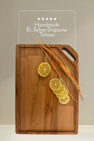 Kayın Kesme Ve Sunum Tahtası, Et & Sebze Doğrama Tahtası Ahşap