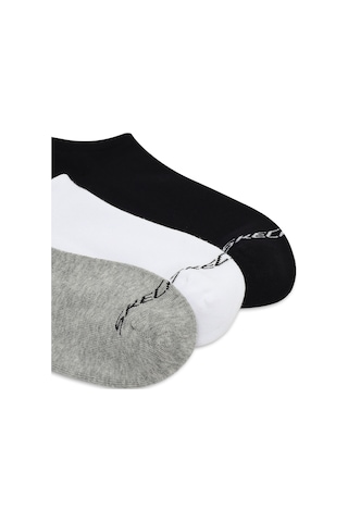 Skechers 6'lı Erkek No Show Çorap Erkek Beyaz/gri Çorap S117809-117 Beyaz