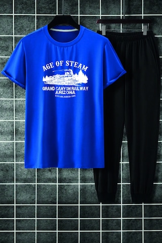 Unisex Age Of Steam 2'li Eşofman Takımı Mavi