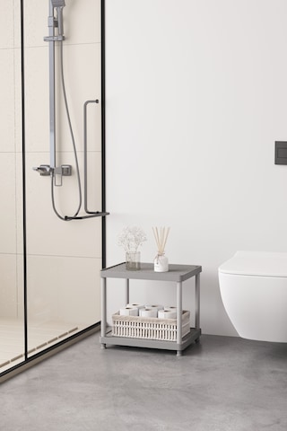 Siyah 2 Katlı 33x40 Ekstra Geniş Düzenleyici Mutfak Ve Banyo Rafı Sehpa