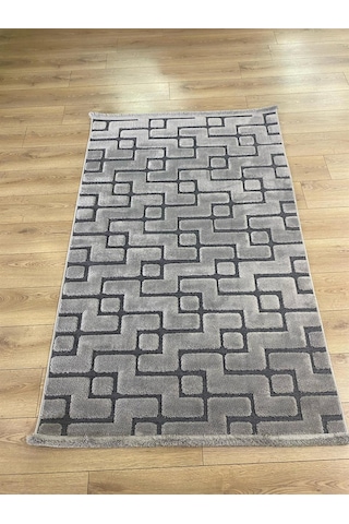 Çam Halı İndus 8007 Gri Enti Halı Yumuşak Tuşeli Modern Halı