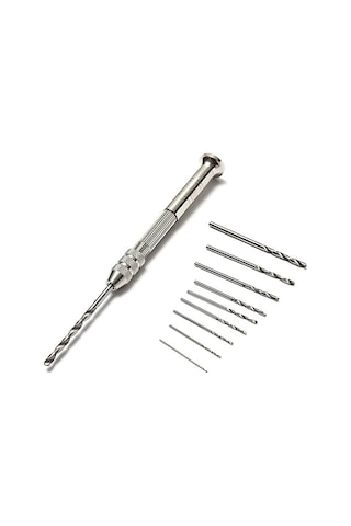 El Matkabı Mini + 10 Adet Matkap Ucu Ahşap Oyma Tesbih Bileklik