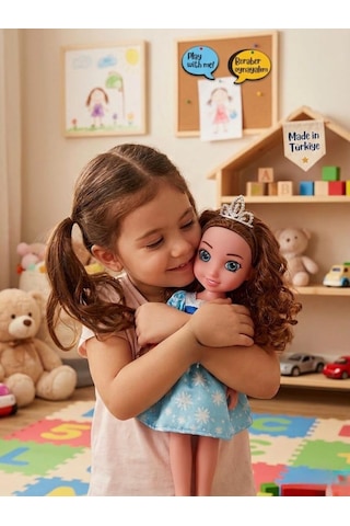 Henna Prenses Bebek Türkçe Konuşan Kafası Ve Kolları Et Bebek 30 Cm Eğitici Öğretici Oyun Arkadaşım